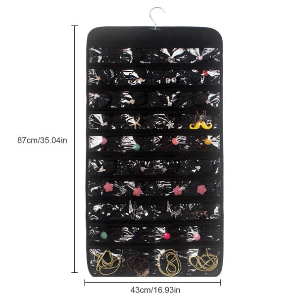 Double-Sided Hanging Jewellery Organiser