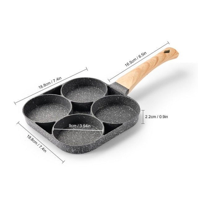 Four-Hole Frying Pan - Little Home Hacks