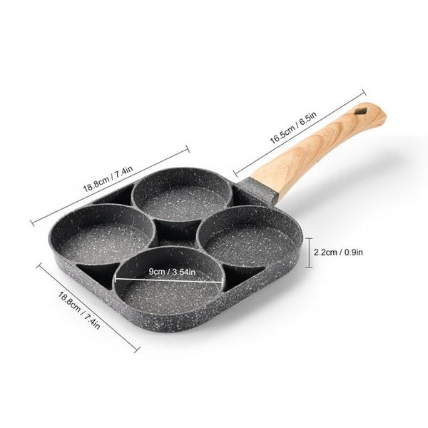 Four-Hole Frying Pan - Little Home Hacks