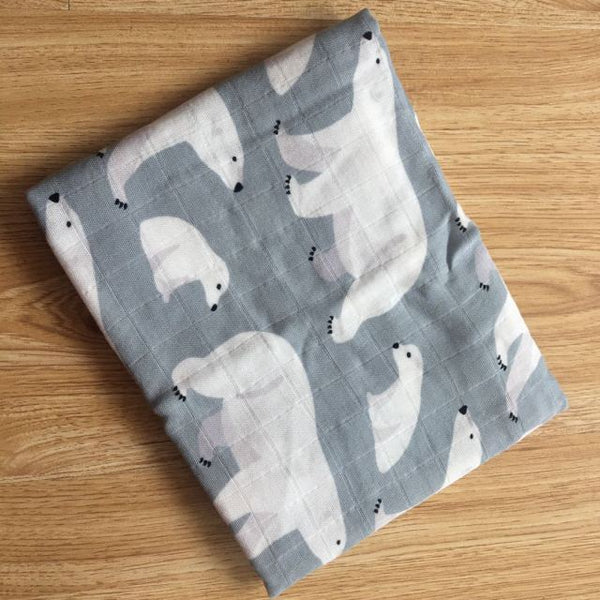 Muslin Bamboo Cotton Baby Blanket - Little Home Hacks